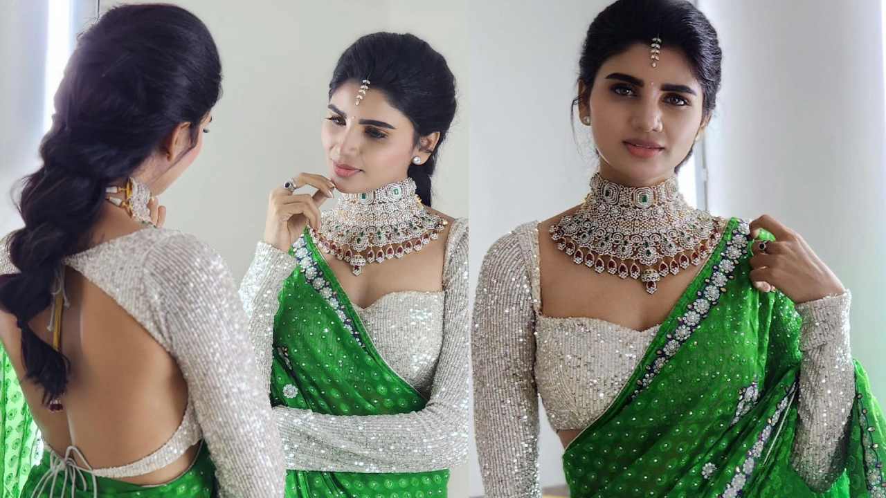 Jabardasth Varsha : మెడలో హారంతో, చీర వయ్యారంతో ధగ ధగ మెరిసిపోతున్న వర్ష