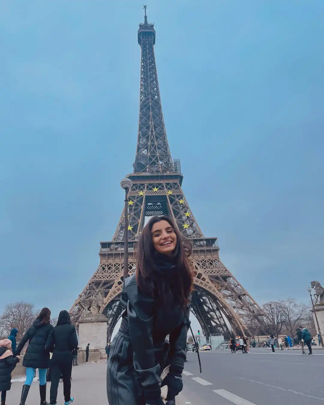 Anveshi Jain at Eiffel Tower