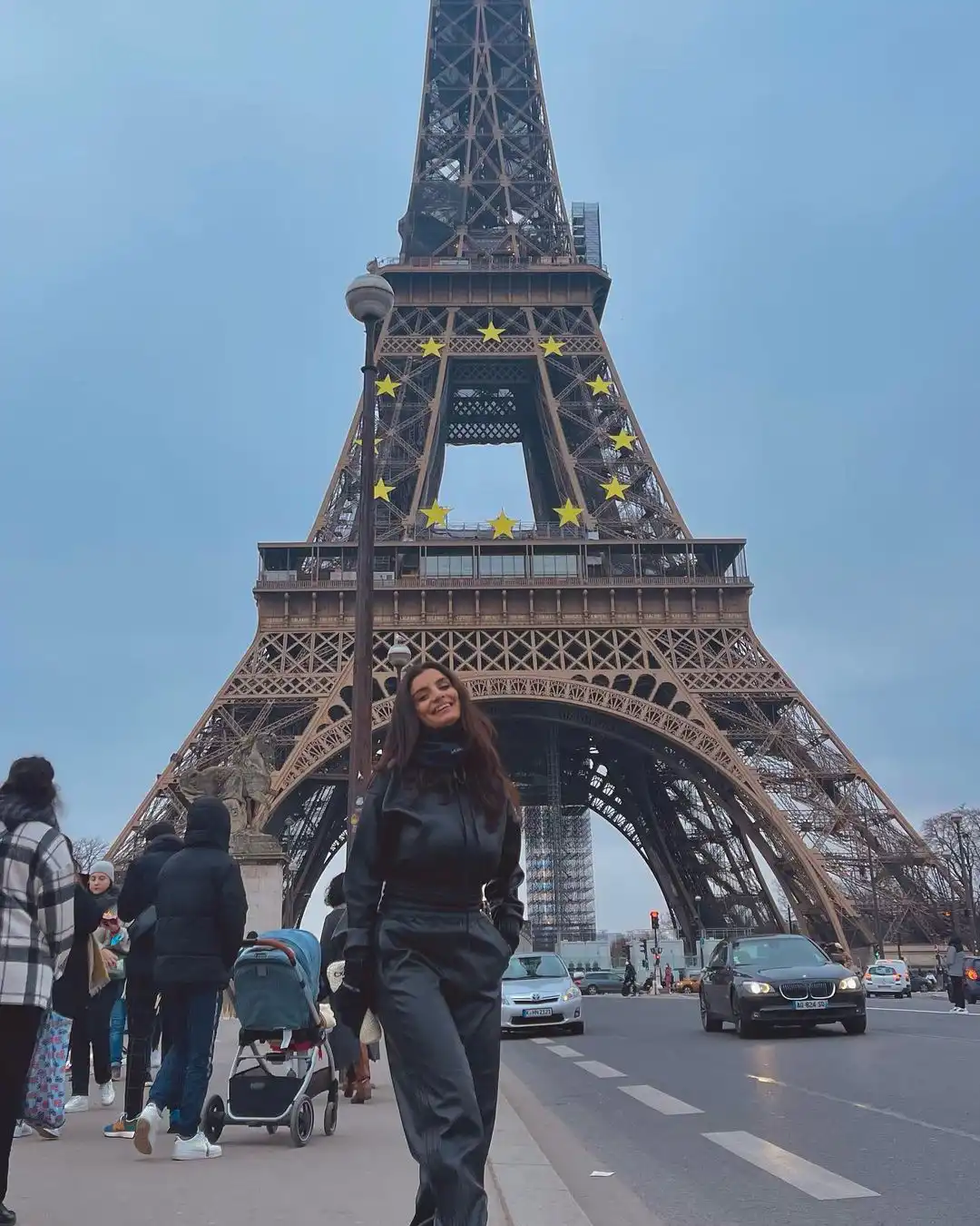 Anveshi Jain at Eiffel Tower