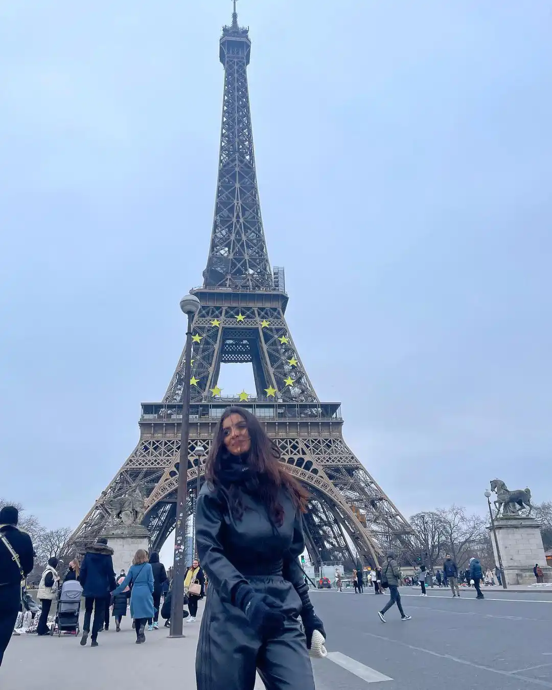 Anveshi Jain at Eiffel Tower