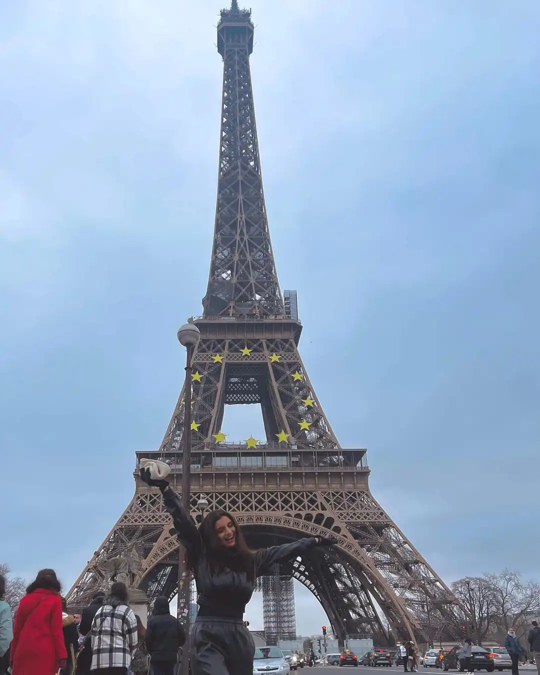 Anveshi Jain at Eiffel Tower