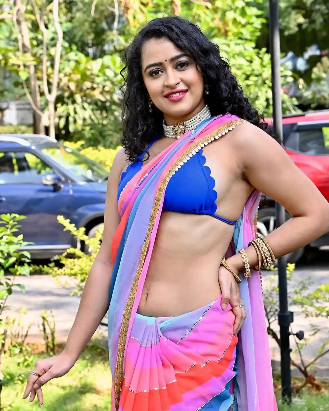 Apsara Rani latest saree photos still1