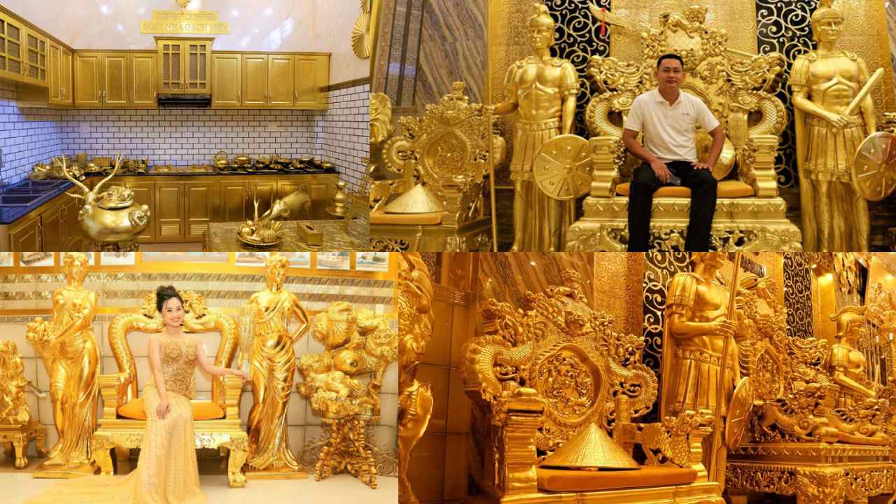 Gold House : కేజీఎఫ్ బంగారమంతా ఇక్కడే ఉందా ఏంటీ..?! ఈ వ్యాపారవేత్త ఇల్లంతా బంగారమే..గ్యాస్ స్టౌవ్తో సహా !! Gold House : కేజీఎఫ్ బంగారమంతా ఇక్కడే ఉందా ఏంటీ..?! ఈ వ్యాపారవేత్త ఇల్లంతా బంగారమే..గ్యాస్ స్టౌవ్తో సహా !!