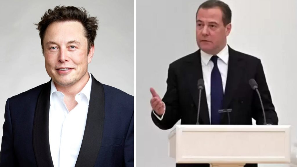 Elon Musk US president say Dmitry Medvedev