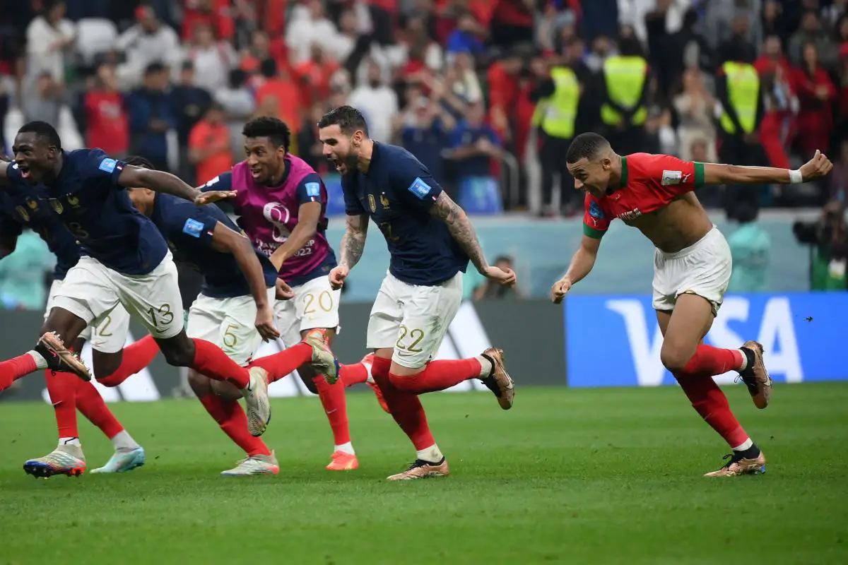 France vs Morocco Teams semifinal Match in FIFA World Cup