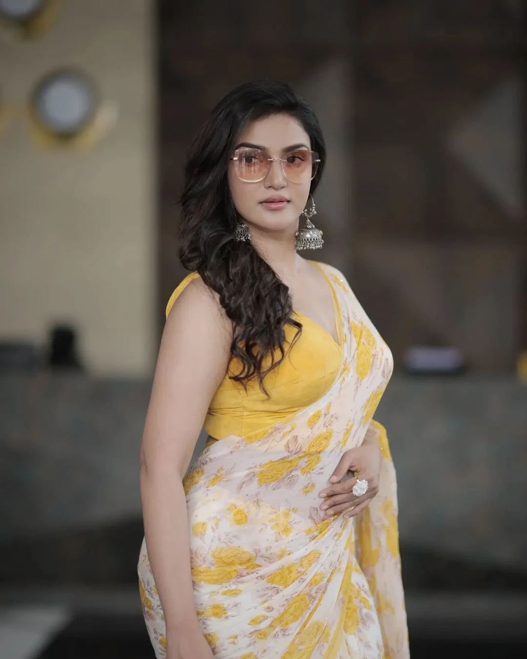Honey Rose Saree Pics