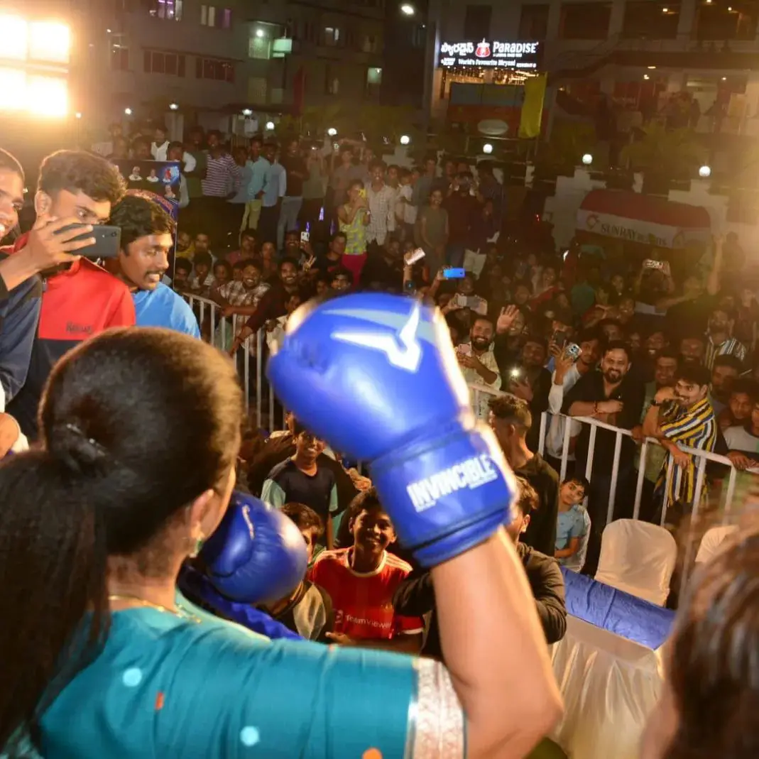 Minister Roja Participating in Boxing Championship held in Vizag 