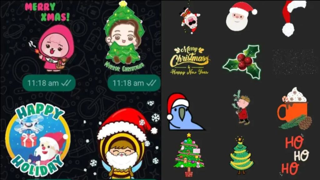 Merry Christmas 2022 _ Here’s how to send Xmas stickers on WhatsApp, Instagram