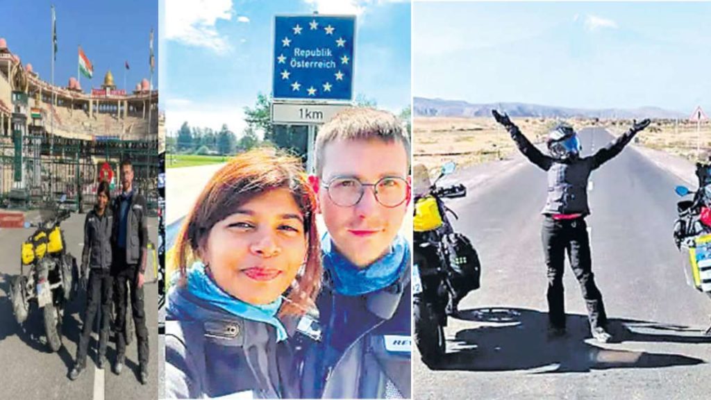 Mumbai Women Germany To India Bike journey