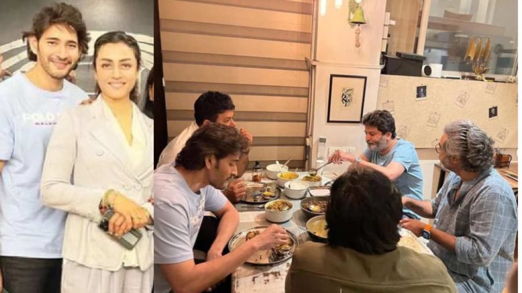 Namrata showing homemade meal taste for SSMB28 film unit