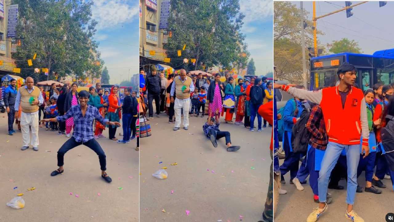 Viral Video: నడిరోడ్డుపై డ్యాన్స్ చేసిన యువకుడు.. విచిత్రంగా చూసిన ప్రయాణికులు Viral Video: నడిరోడ్డుపై డ్యాన్స్ చేసిన యువకుడు.. విచిత్రంగా చూసిన ప్రయాణికులు