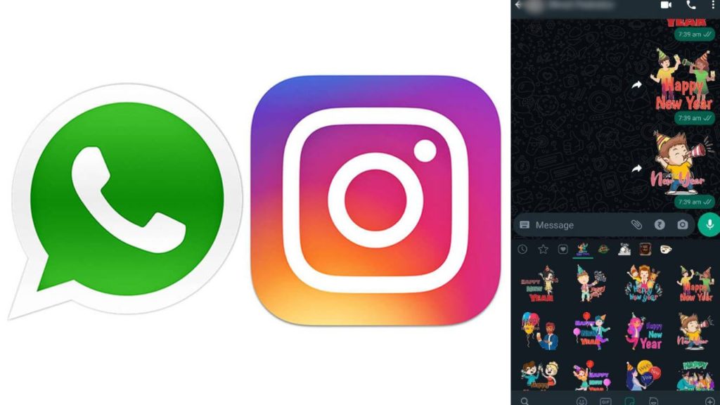 New Year 2023 _ How to send new year stickers on Instagram and WhatsApp