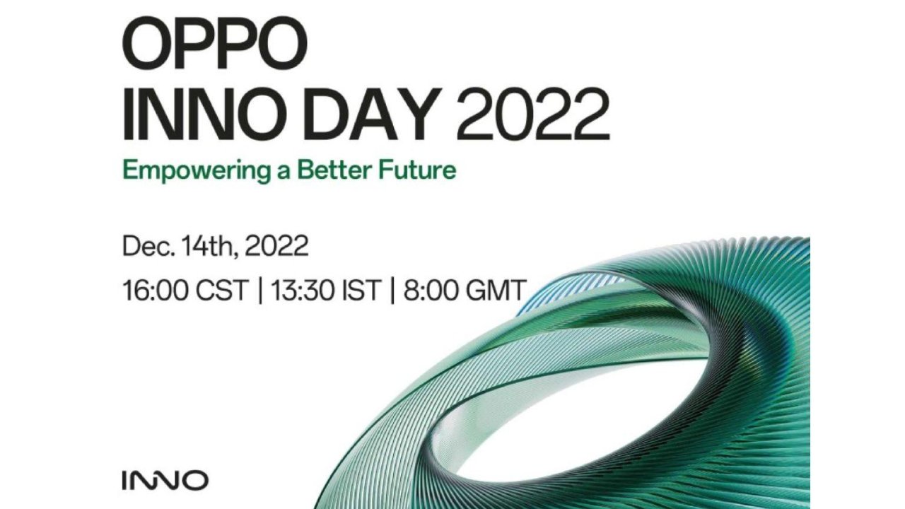 Oppo Inno Day 2022 confirmed for Dec 14, Find N2 folding phone launch expected