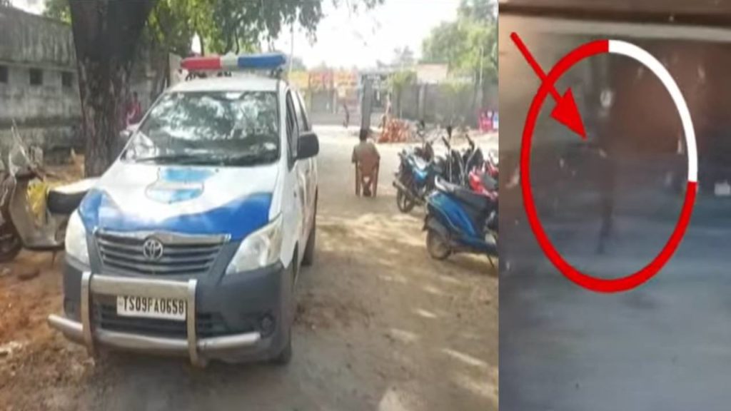Police vehicle theft IN Suryapet