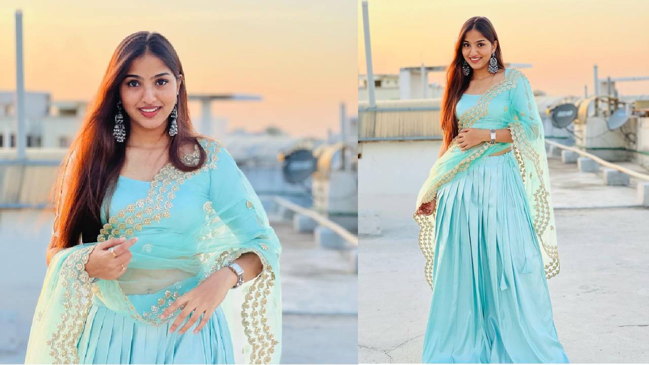 Pranavi Manukonda : సంధ్యాకాల వెలుగుల్లో ప్రణవి పరువాలు..