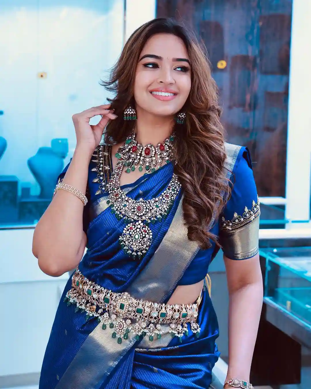 Pujita Ponnada at Jewellery Shop Opening