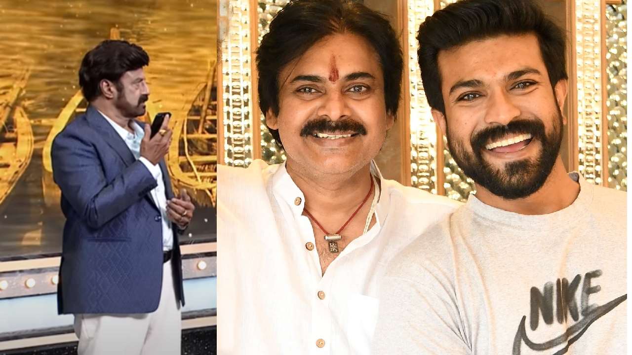 Ram Charan : పవన్ అన్స్టాపబుల్లో రామ్చరణ్కి కాల్ చేసిన బాలయ్య.. Ram Charan : పవన్ అన్స్టాపబుల్లో రామ్చరణ్కి కాల్ చేసిన బాలయ్య..
