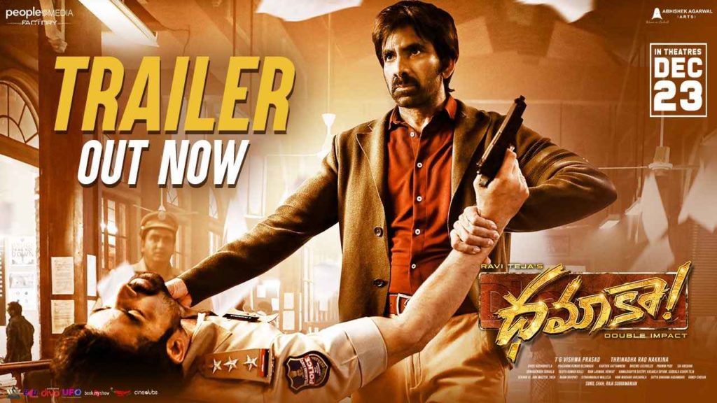 Raviteja Shines In Dhamaka Trailer With His Swag