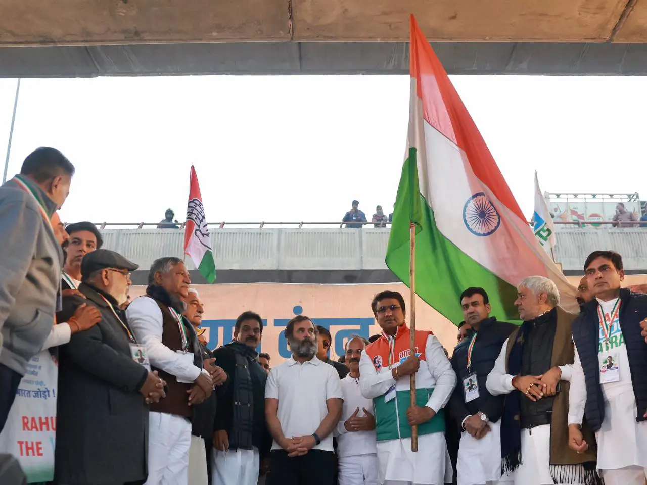 Rahul Gandhi Bharat jodo yatra in delhi