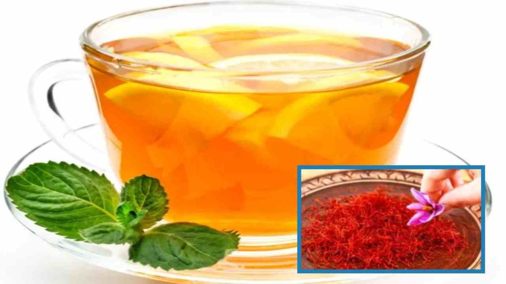 Saffron and mint infusion to reduce weight!