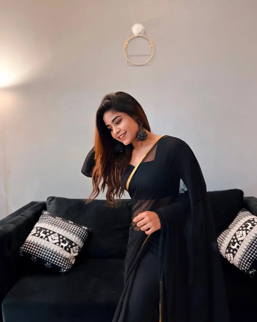 Youtuber Swetha Naidu special photoshoot in Black Saree