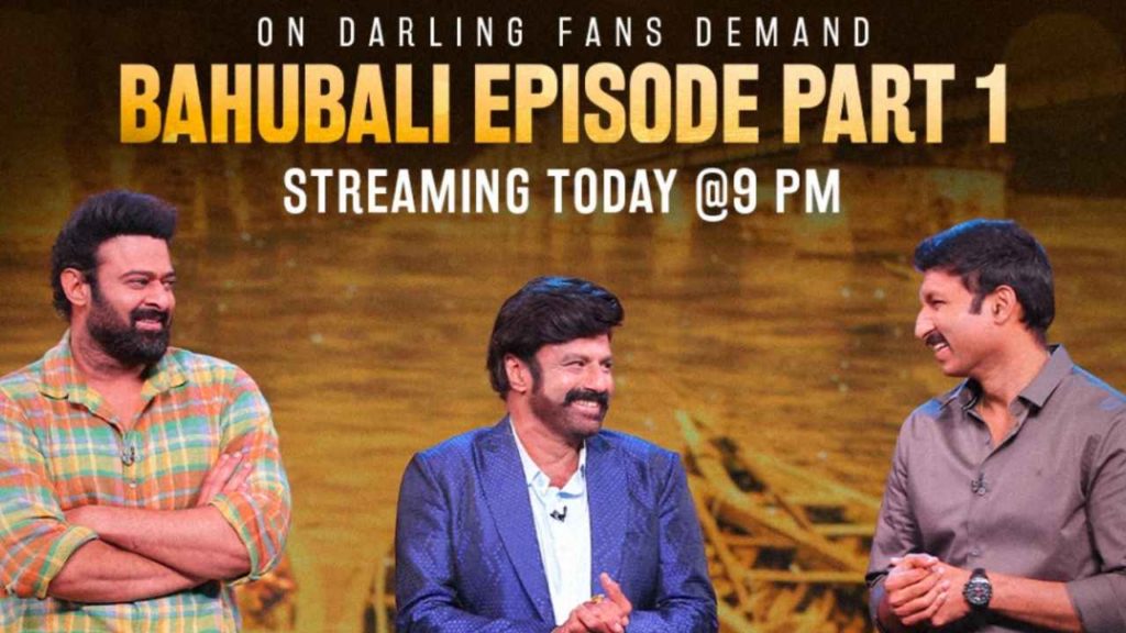 Unstoppable 2 Prabhas Episode To Be Streamed Today Night