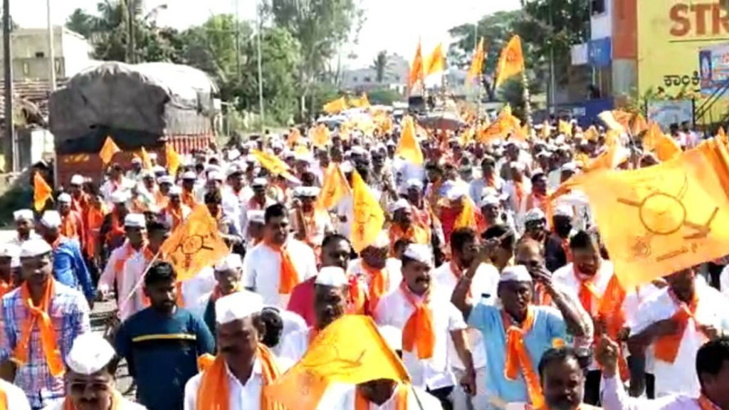 Panchamasali Lingayats’ quota stir reaches Belagavi crossroads