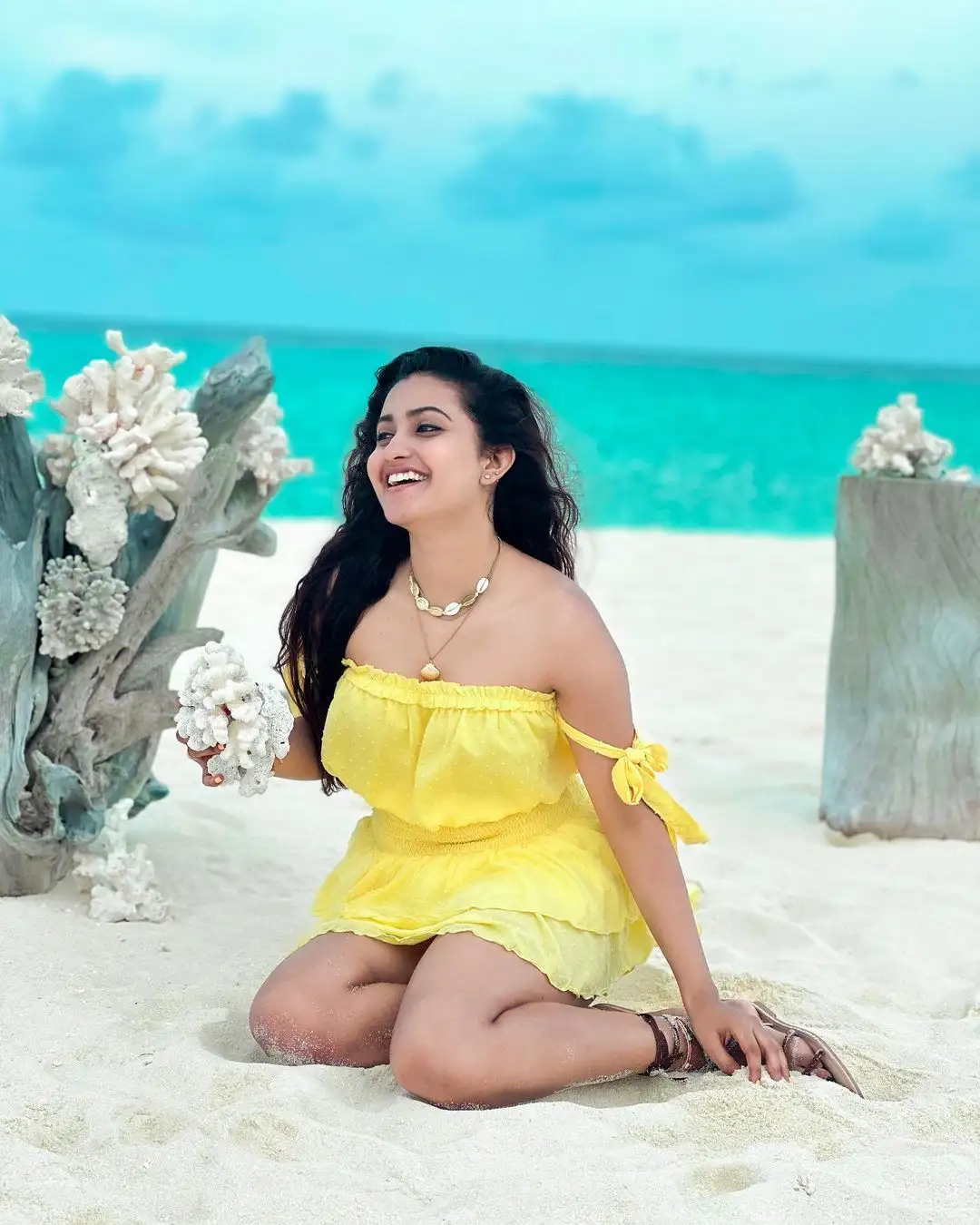 Deepika Pilli enjoying in Maldives 