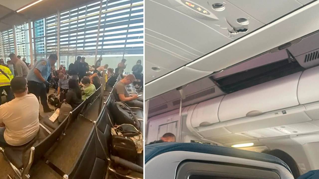 Flight Accident: బలమైన గాలులకు విమానంలో ఎగిరిపడ్డ ప్రయాణికులు.. 36మందికి తీవ్ర గాయాలు Flight Accident: బలమైన గాలులకు విమానంలో ఎగిరిపడ్డ ప్రయాణికులు.. 36మందికి తీవ్ర గాయాలు