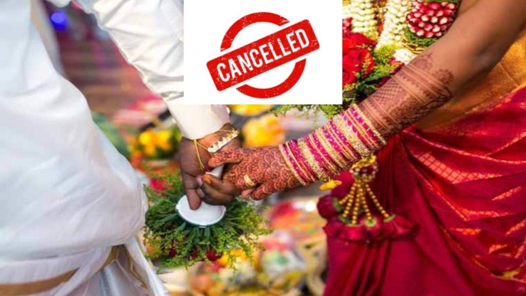 marriage canceled