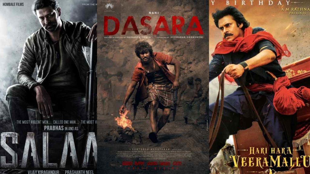 tollywood movie shootings happening in different places