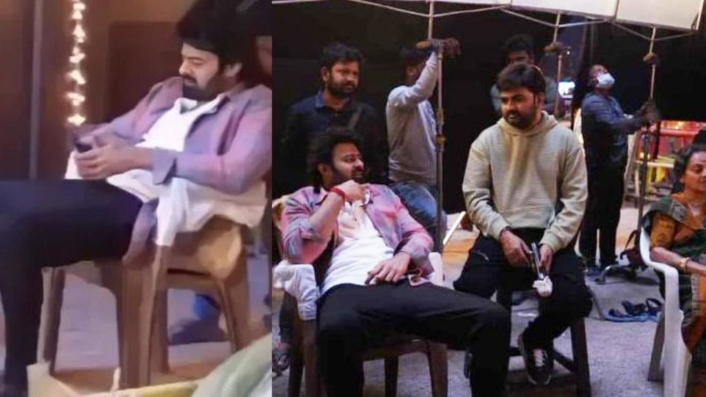 Prabhas maruthi movie shooting pics leak