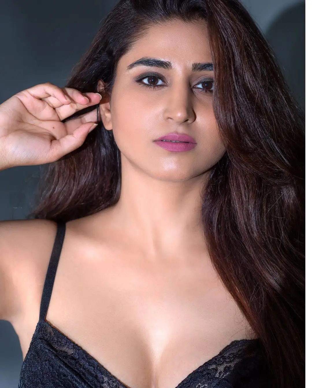 Varshini Sounderajan mind Blowing pics in Black Outfit 