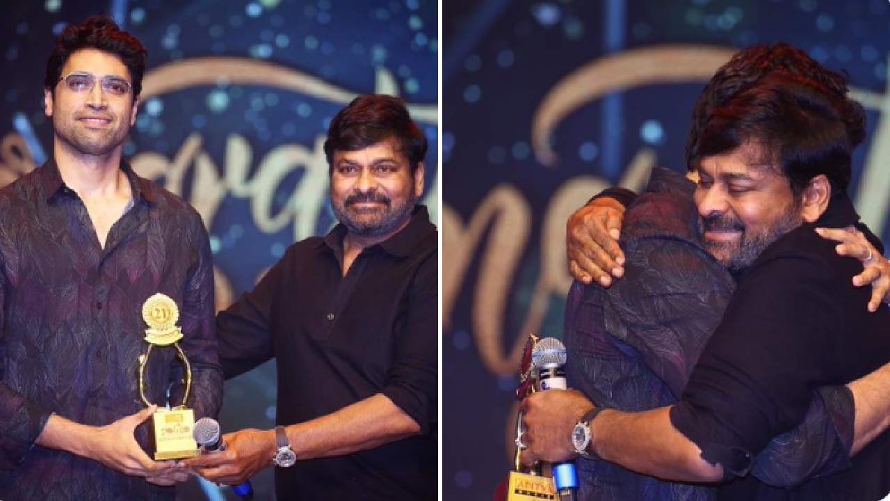 Adivi Sesh : చిరు చేతులు మీదగా అవార్డుని అందుకున్న అడివి శేషు.. Adivi Sesh : చిరు చేతులు మీదగా అవార్డుని అందుకున్న అడివి శేషు..