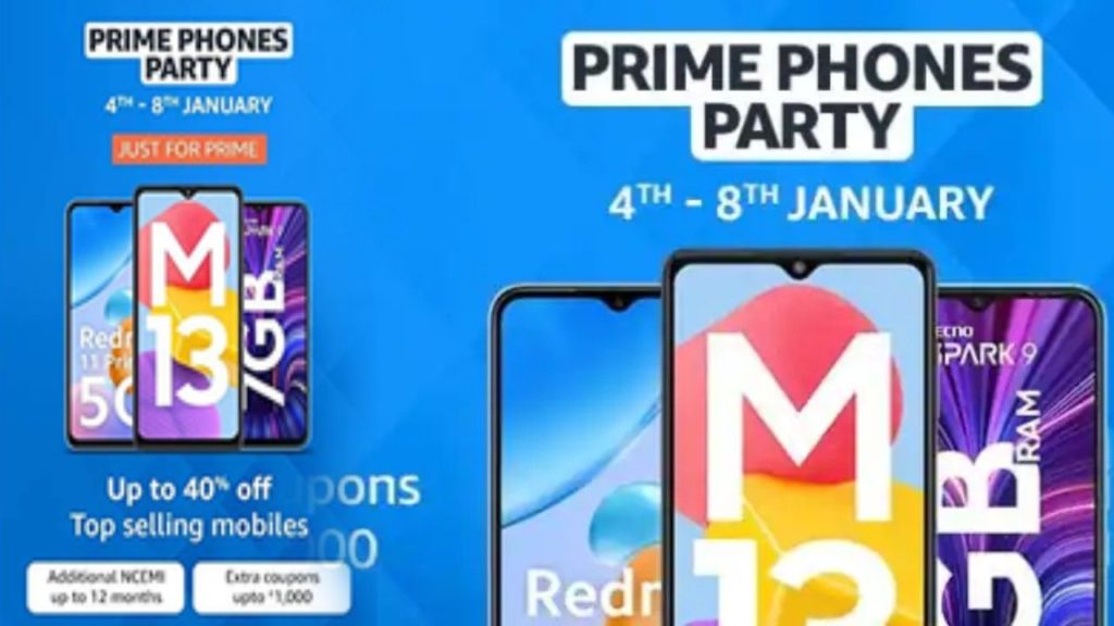 Amazon Prime Phones Sale _ Xiaomi 12 Pro, Samsung Galaxy M13, and more discounted during Amazon Prime Phones sale