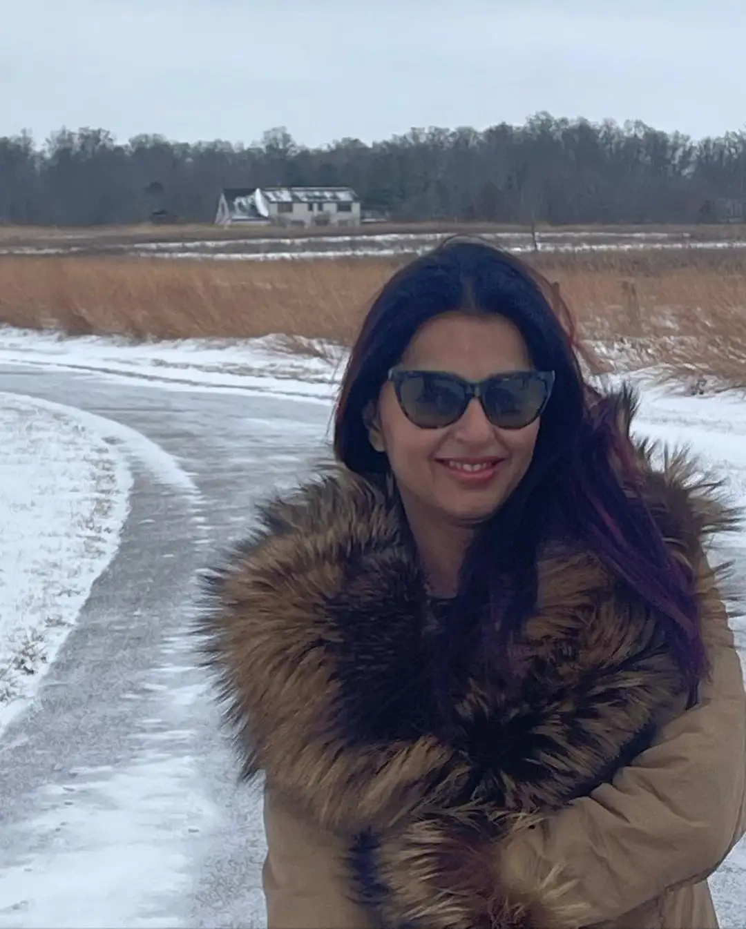Bhumika Chawla enjoying new year in snow
