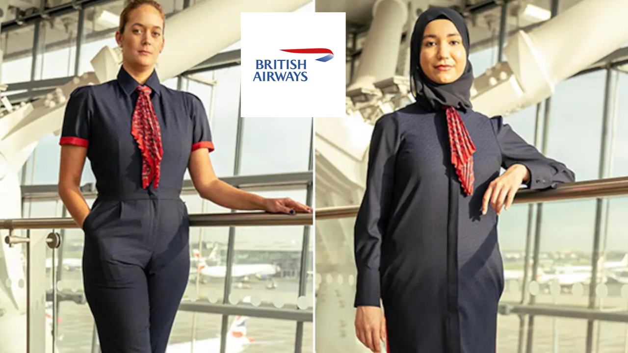 British Airways Uniform : బ్రిటిష్ ఎయిర్ వేస్ కొత్త యూనిఫామ్.. మహిళలు హిజాబ్ ధరించేలా భారీ మార్పులు British Airways Uniform : బ్రిటిష్ ఎయిర్ వేస్ కొత్త యూనిఫామ్.. మహిళలు హిజాబ్ ధరించేలా భారీ మార్పులు