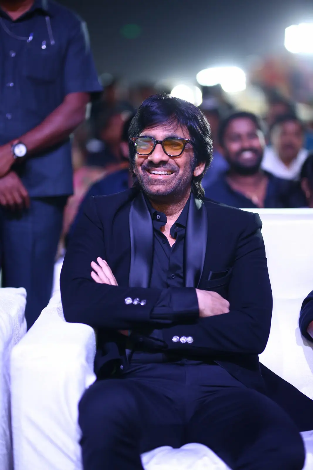 Chiranjeevi Raviteja Mega Mass combo at Waltair Veerayya Pre Release Event