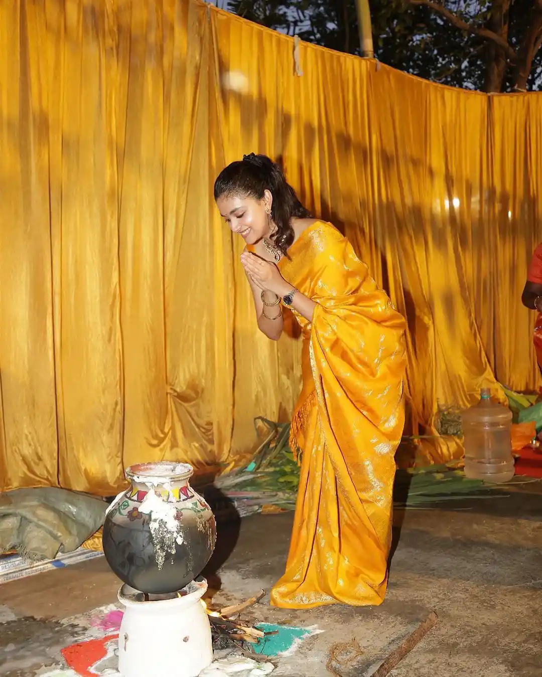 Keerthy Suresh sankranthi celebrations 
