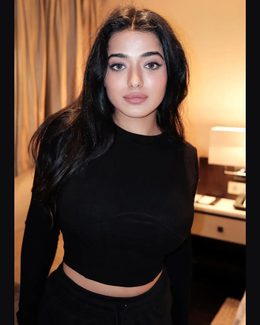 Ketika Sharma shines in Black Dress with hot poses