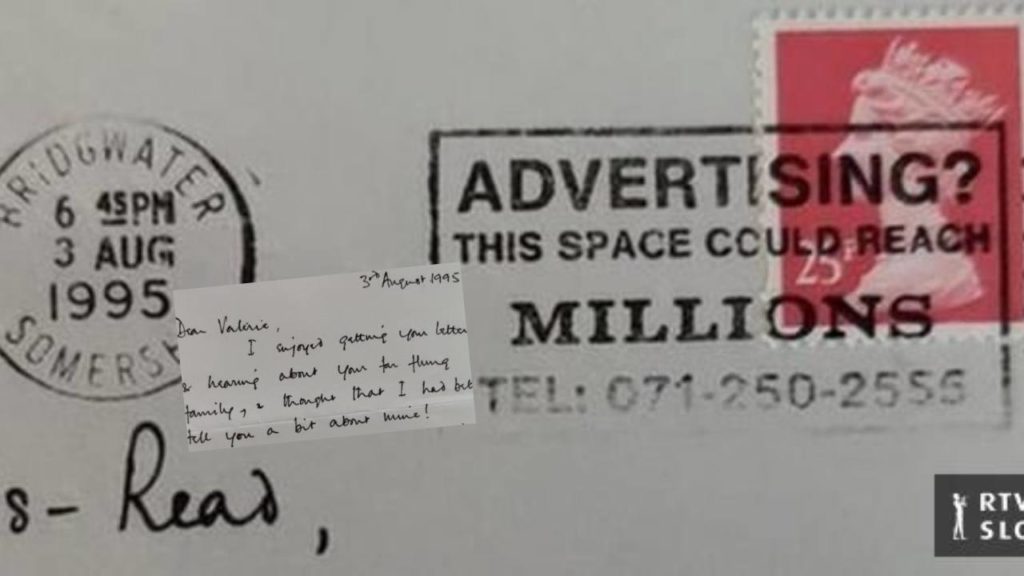 Letter reach im destination almost 30 years afta dem send