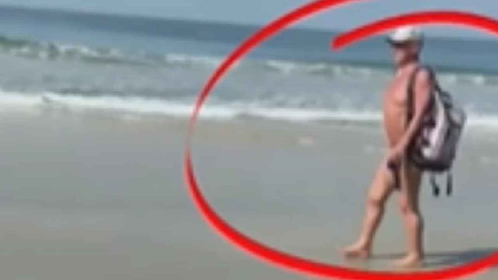 Naked Man In Goa Beach