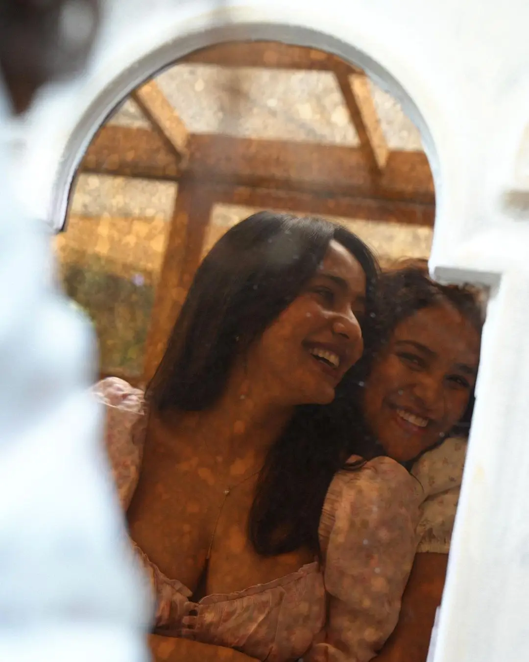 Neha Sharma enjoying with Sister Aisha Sharma 