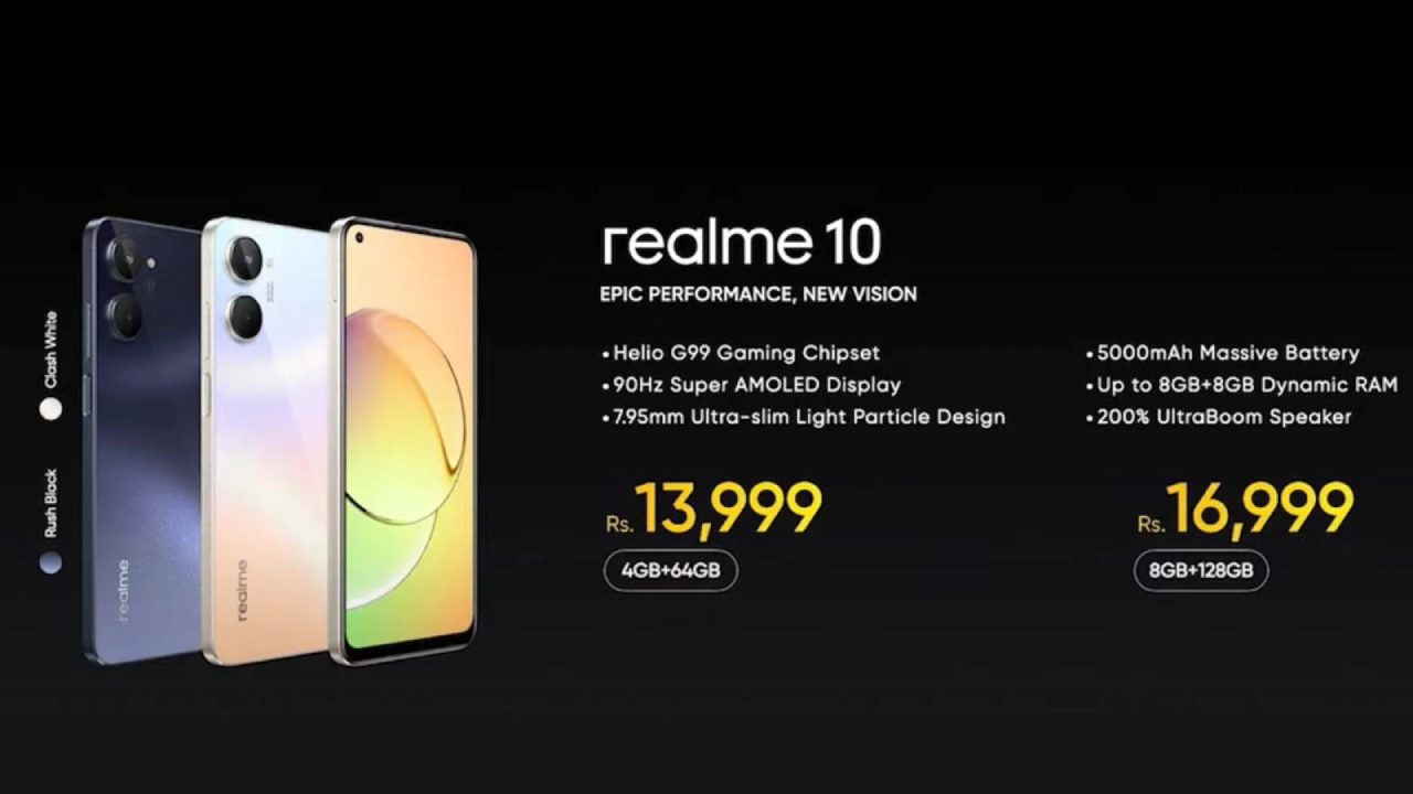 Realme 10 launched in India for Rs 13,999_ Specifications, top features and more
