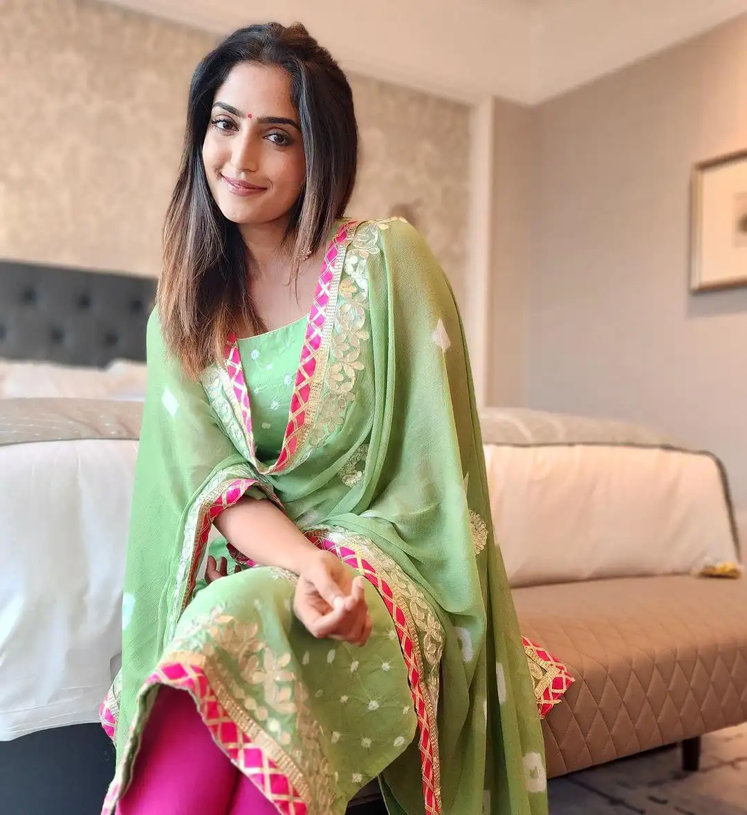 Reba Monica John traditional looks