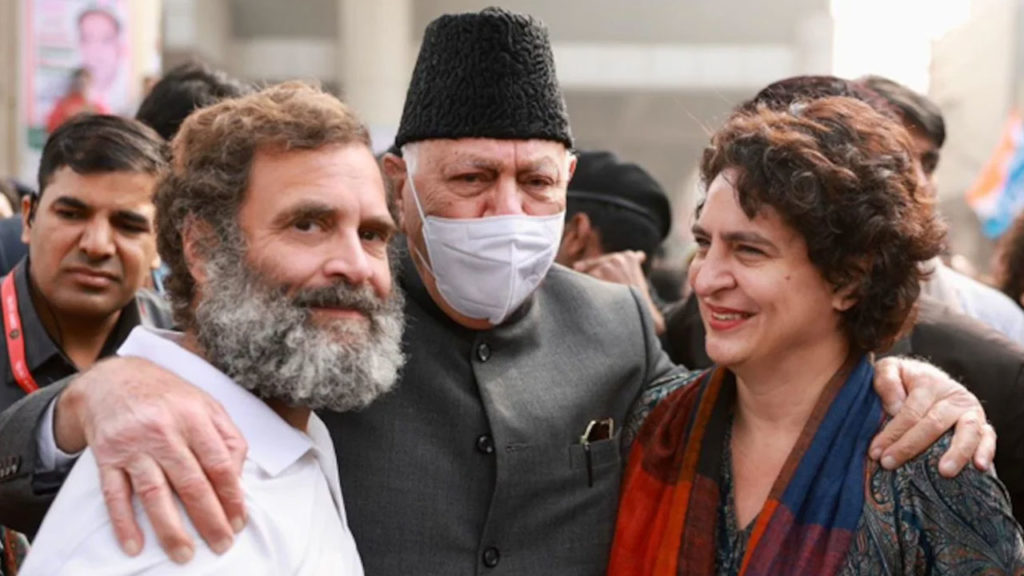 Farooq Abdullah joins Rahul Gandhi's Bharat Jodo Yatra