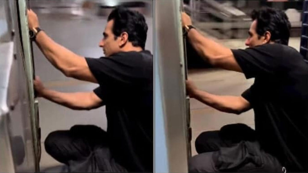 Sonu Sood travels on footboard of moving train, Northern Railway bashes him