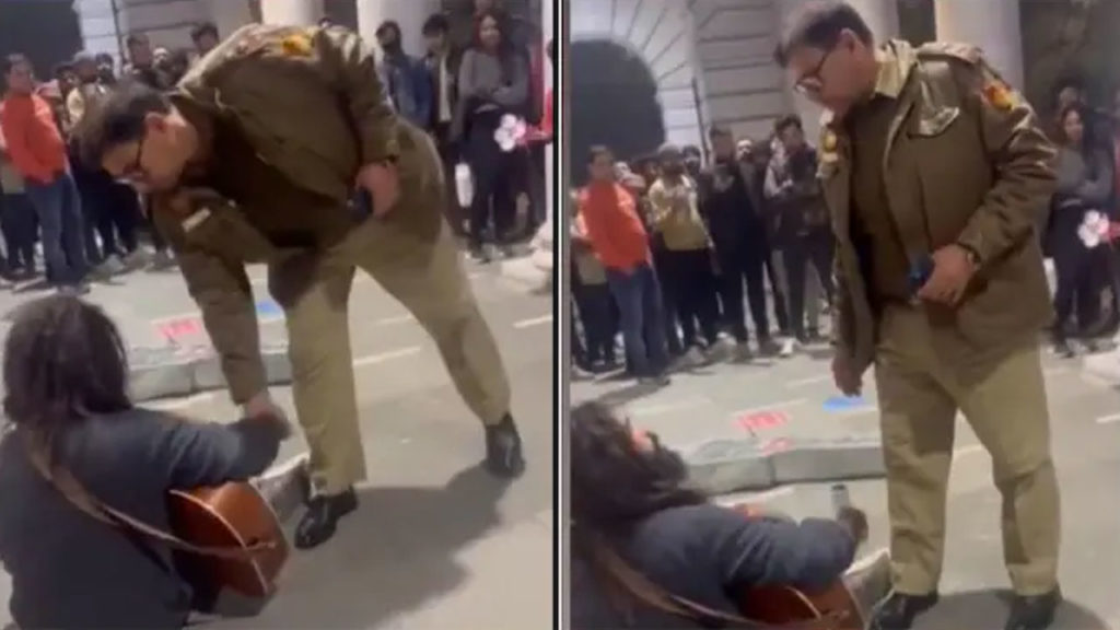 Delhi cop stops musician from performing at Connaught Place