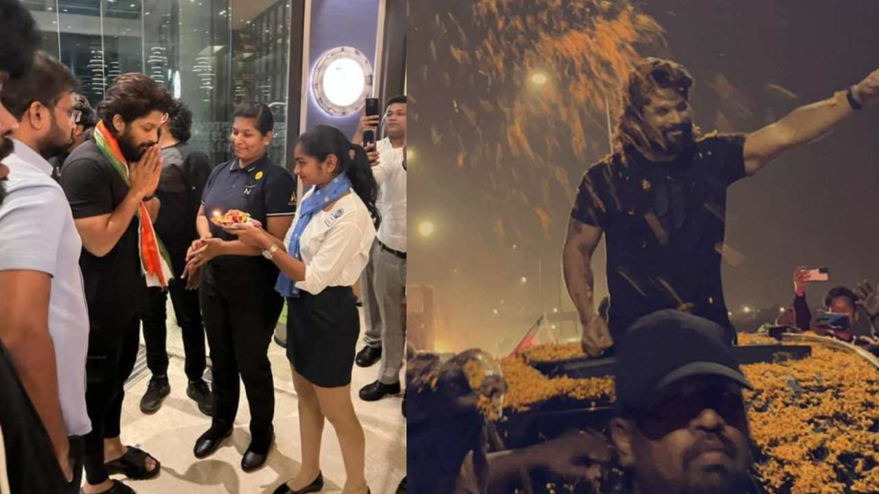 Allu Arjun : విశాఖలో పుష్పరాజ్ కి భారీ స్వాగతం..