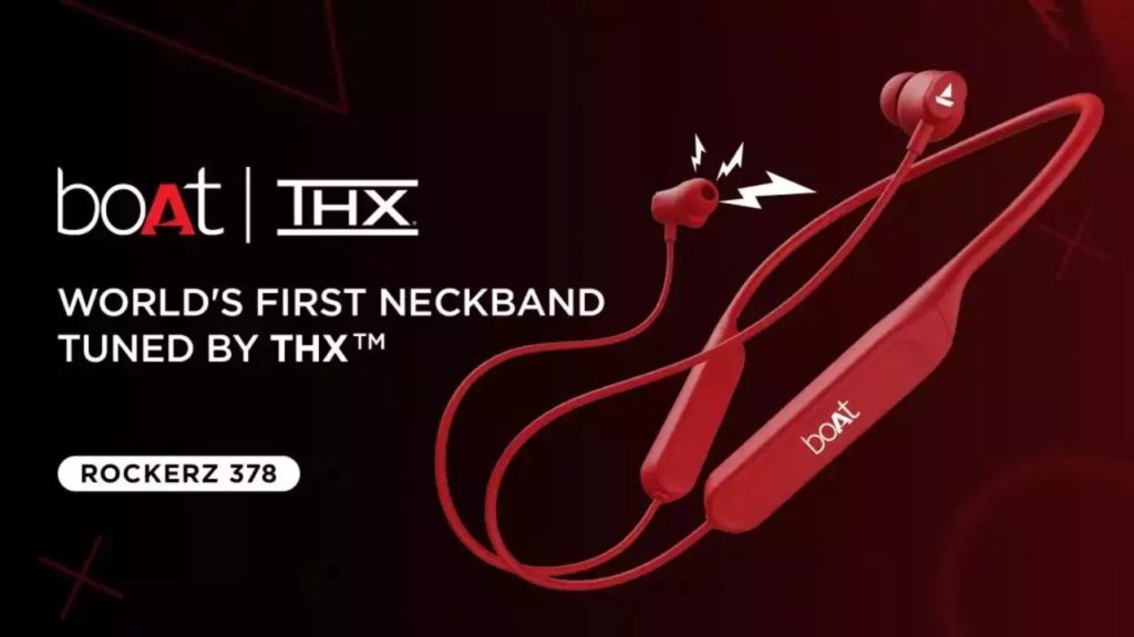 boAt Rockerz 378 neckband launched with over 1-day battery life at a price tag of Rs 1299